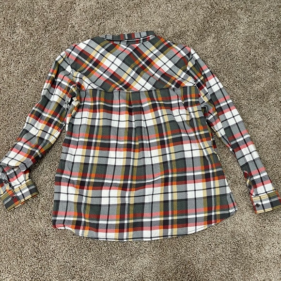 COLUMBIA - PLAID FLANNEL TOP - L - Picture 4 of 4